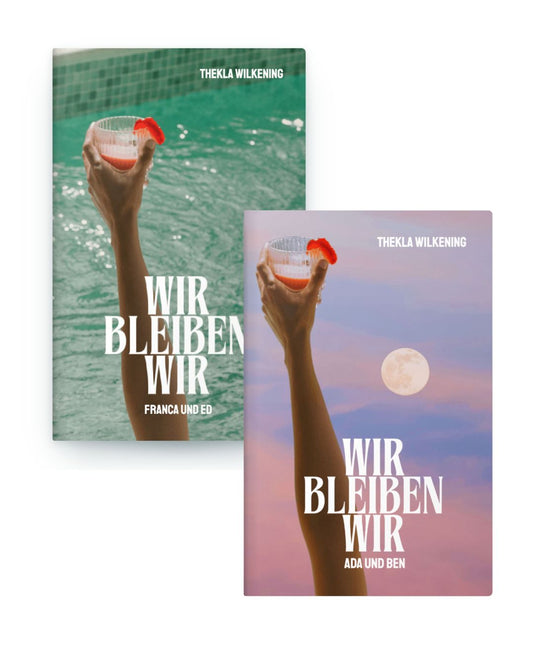 Das Doppelback: WIR BLEIBEN WIR 1 & 2 Taschenbuch mit Widmung & Signatur